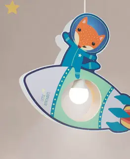 Závesné svietidlá Elobra Raketové závesné svetlo Little Astronauts