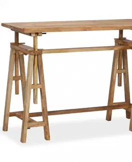 Písacie stoly Náklopný kresliaci stôl mangovníkové drevo Dekorhome