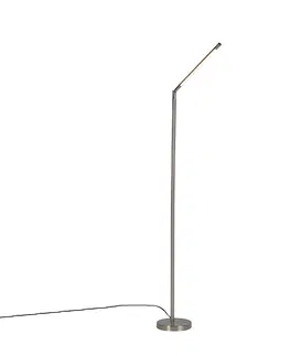 Stojace lampy Moderné stojace oceľové svietidlo vrátane LED - Berdien