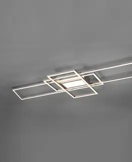 Stropné svietidlá Trio Lighting Stropné LED Irvine 3 000 – 6 500 K, nikel matný