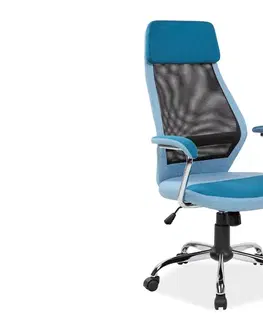 Kancelárske stoličky Kancelárska stolička Q-336Signal Modrá