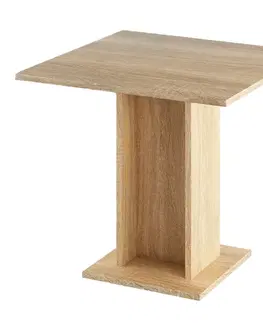 Jedálenské stoly Jedálenský stôl, dub sonoma, 79x79 cm, EUGO