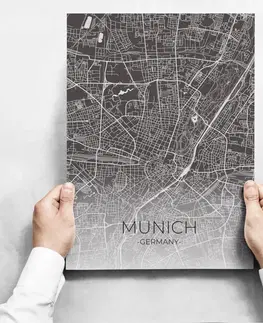 Moderné obrazy Obrazy na stenu - Map of Munich