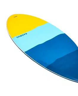 vodné športy Detský penový skimboard 500 modro-tyrkysovo-žltý
