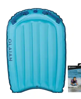 vodné športy Bodyboard Compact nafukovací pre začiatočníkov > 25 kg modrý