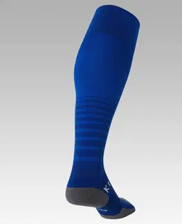 ponožky Detské vrúbkované futbalové podkolienky Viralto Club modré