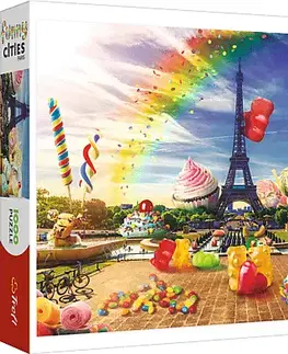 Hračky puzzle TREFL - Puzzle 1000 Crazy City - Sladký Paríž