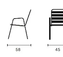 Záhradné stoličky a kreslá DEOKORK Kovové kreslo PRAGA (rôzne farby) antracit