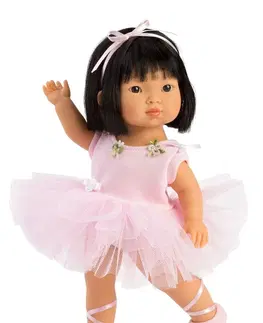 Hračky bábiky LLORENS - 28031 LU BALLET - realistická bábika s celovinylovým telom - 28 cm