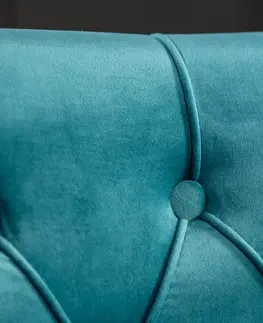 Jedálenské zostavy Chesterfield jedálenská stolička 2 ks FRIXON Dekorhome Modrá