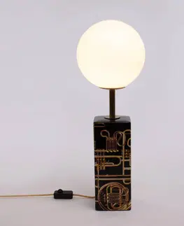 Stolové lampy SELETTI Stolová LED lampa Toiletpaper s motívom trúbky