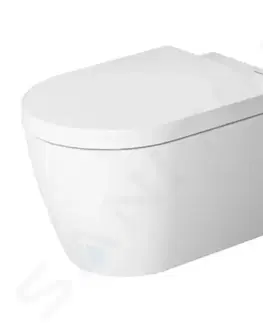 Záchody DURAVIT - ME by Starck Závesné WC, Rimless, s WonderGliss, biela/matná biela 25290926001