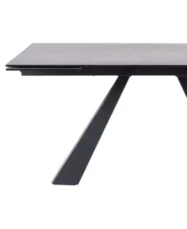 Jedálenské stoly Rozkladací jedálenský stôl SALVADORE 180 Signal Sivý mramor