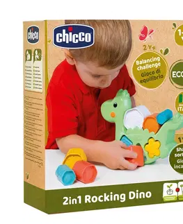Kreatívne a výtvarné hračky CHICCO - Hračka vkladacia 2v1 Dino Eco+ 12m+