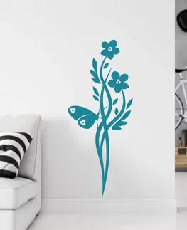 Nálepky na stenu Nálepka na stenu - Ornament s motýľom