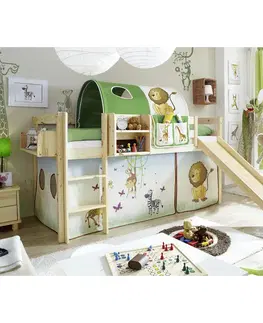 Vyvýšené detské postele Posteľ s priestorom na hru Manuel Záves Safari