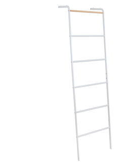 Sušiaky na bielizeň KONDELA Buny rebríkový sušiak na prádlo biela / buk