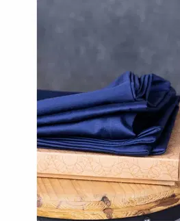 Doplnky do spálne nanoSPACE® Protiroztočová obliečka na anatomický​ vankúš Nanobavlna® modrá, 42 x 66 cm