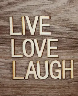 Tapety citáty a nápisy Tapeta so slovami - Live Love Laugh