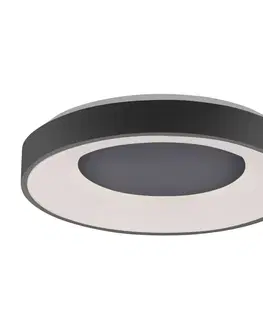 Stropné svietidlá Lindby Lindby Naraika LED stropné svietidlo, 48 cm, antracitová farba
