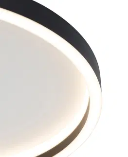 Stropne svietidla Dizajnové stropné svietidlo čierne vrátane LED - Daniela