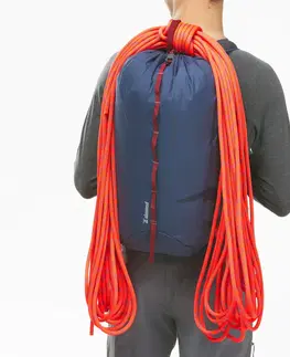 kemping Polovičné lano Rappel na lezenie a alpinizmus 8,6 mm x 60 m oranžové