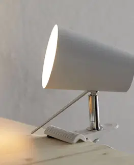 Stolové lampy s klipom Spot-Light Biela upínacia lampa Clampspots moderný vzhľad