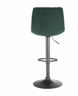 Barové stoličky Barová stolička, zelená/čierna, LAHELA