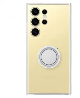 Puzdrá na mobilné telefóny Zadný kryt Clear Gadget pre Samsung Galaxy S24 Ultra, transparentná (s odnímateľným úchytom) EF-XS928CTEGWW