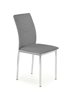 Jedálenské stoličky HALMAR K137 jedálenská stolička sivá / chróm