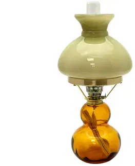 Lampy Floriánova huť Petrolejová lampa ZUZANA 43 cm amber 