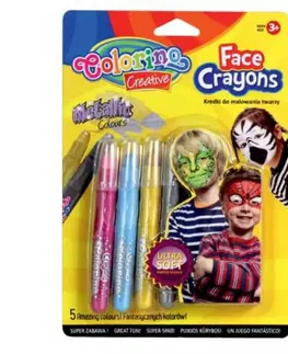 Hračky PATIO - Colorino ceruzky na tvár - metalické 5 farieb
