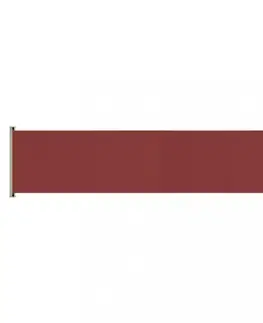 Bočné markízy Zaťahovacia bočná markíza 200x600 cm Dekorhome Červená