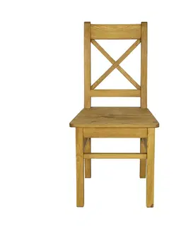 Jedálenské stoličky Rustik stolička KT702, jasný vosk