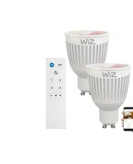 Žiarovky WiZ SADA 2x LED RGBW Stmievateľná žiarovka GU10/6,5W/230V 2200-6500K Wi-Fi + DO - WiZ 