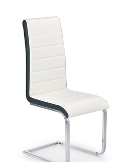 Jedálenské stoličky HALMAR K132 jedálenská stolička biela / čierna