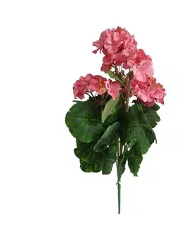 Kvety Umelá kvetina Muškát svetloružová, 47 cm