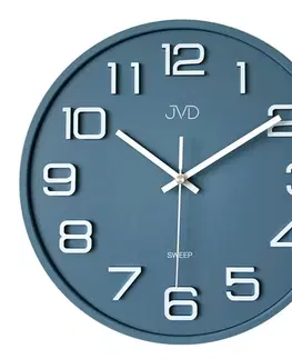 HODINY JVD Nástenné hodiny JVD Sweep HX2472.4 modré, 31 cm