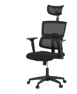 Čalúnené Kancelárska stolička KA-B1025 Autronic Čierna