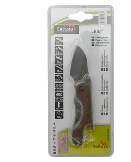 Outdoorové variče Cattara Zatvárací nôž RIB s poistkou, 14 cm
