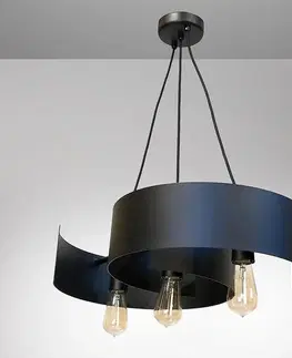 Moderné lampy do obývačky Lampa Twist 2707/Z-B-3 Čierna LW3