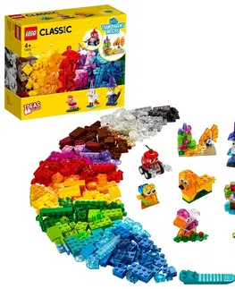 Hračky LEGO Classic LEGO - Priesvitné kreatívne kocky