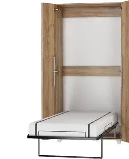 Jednolôžkové postele Sklápacia posteľ Teddy 90 craft zlatý
