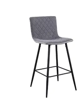 Barové stoličky Barová stolička, svetlosivá/sivá/čierna, TORANA
