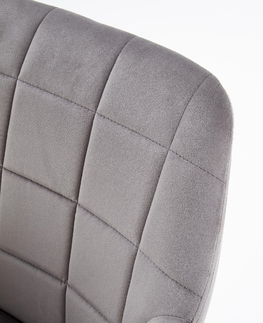 Jedálenské stoličky HALMAR K305 jedálenské kreslo sivá / čierna