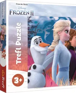 Hračky puzzle TREFL - Puzzle 24 Maxi Kúzelný výlet Disney Frozen 2