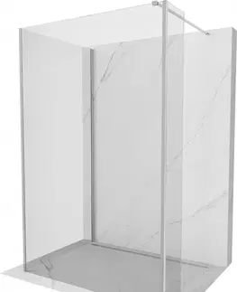 Sprchové dvere MEXEN/S - Kyoto Sprchová zástena WALK-IN 130 x 105 x 40 cm, transparent, chróm 800-130-105-221-01-00-040