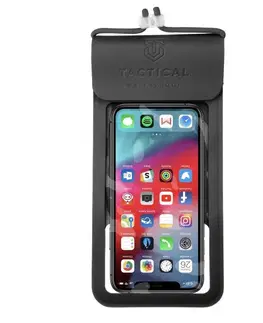 Puzdrá na mobilné telefóny Tactical univerzálne vodeodolné puzdro pre smartfóny XXL, black (IPX8) 