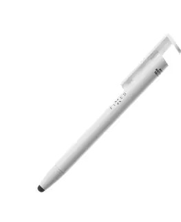 Stylusy FIXED dotykové pero 3 v 1 so stylusom a stojanom, biele FIXPEN-WH