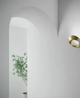 Nástenné svietidlá URBAN by Sforzin Nástenné LED svetlo Olo, 3 000 K, zlatá